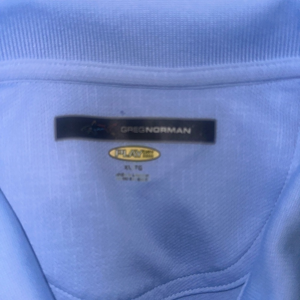 Men’s used play dry size XL blue Greg Norman collection golf polo shirt - Picture 2 of 4